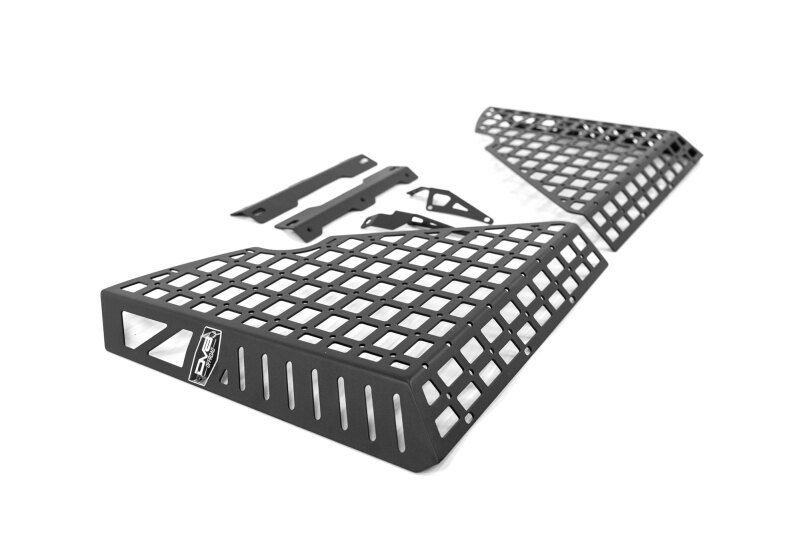Jeep Wrangler JK Rear Window Molle Panels - DV8 Offroad - Pocketed - Micro-texture Black Powder Coat - `07-`18